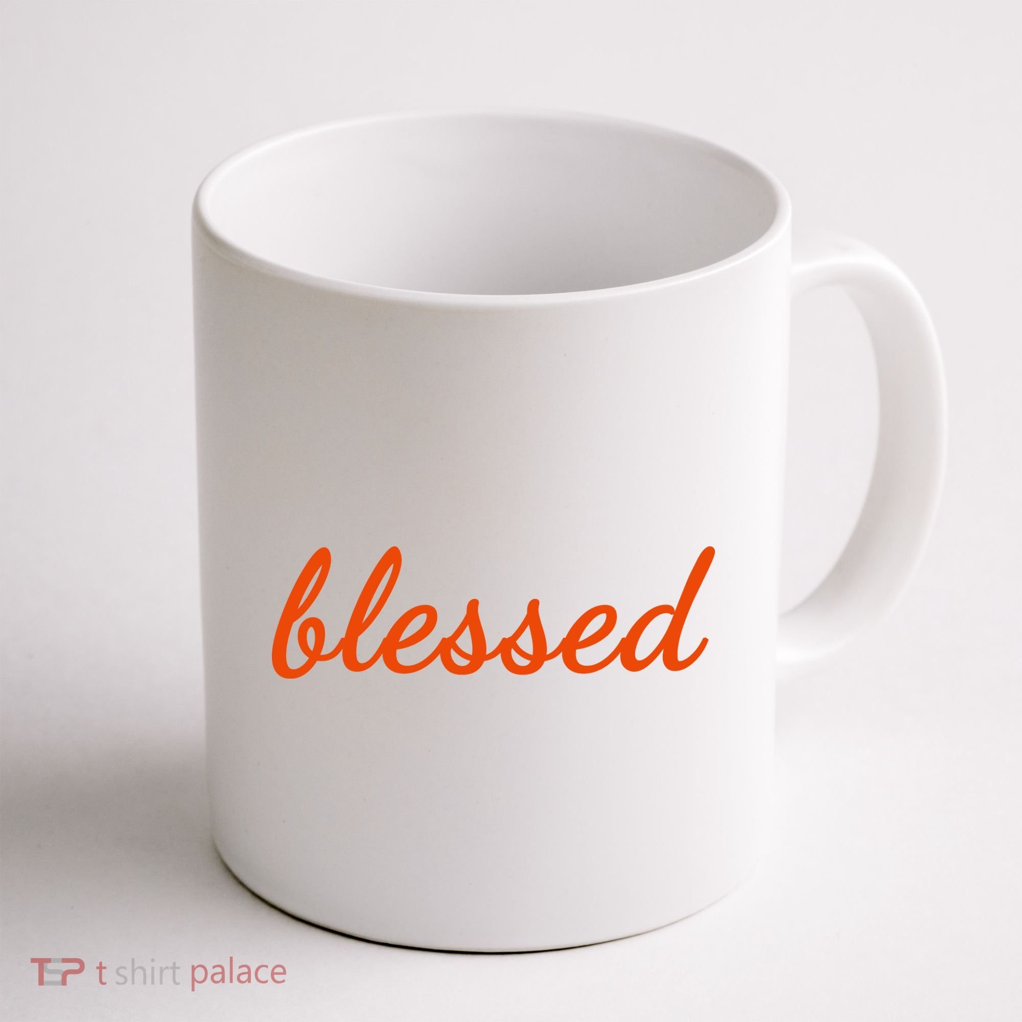 Blessed Orange Christian Coffee Mug