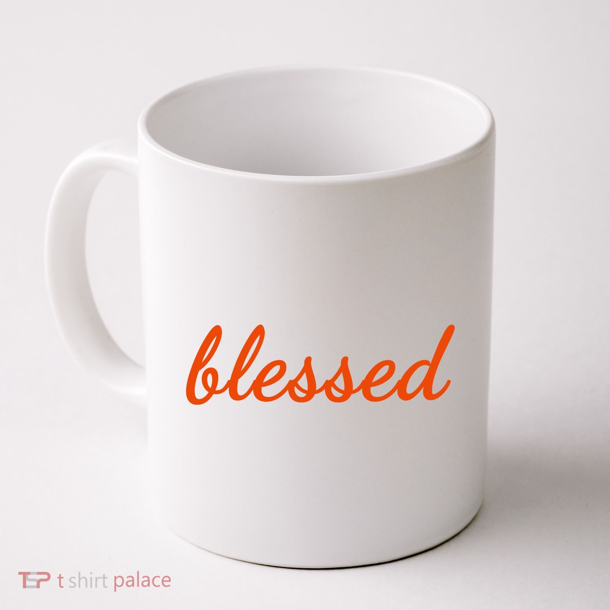 Blessed Orange Christian Coffee Mug