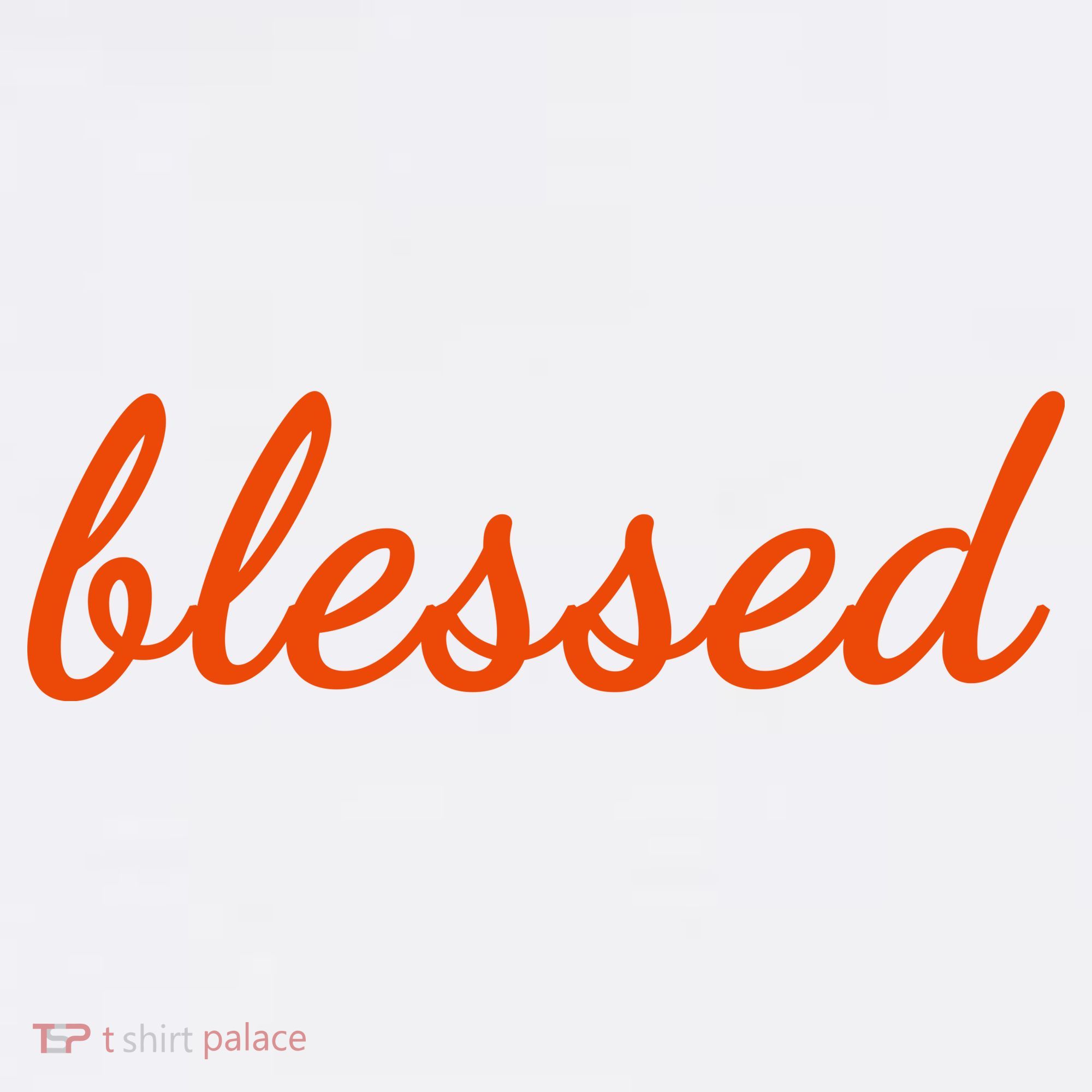 Blessed Orange Christian Mousepad