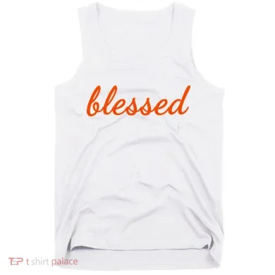 Blessed Orange Christian Tank Top