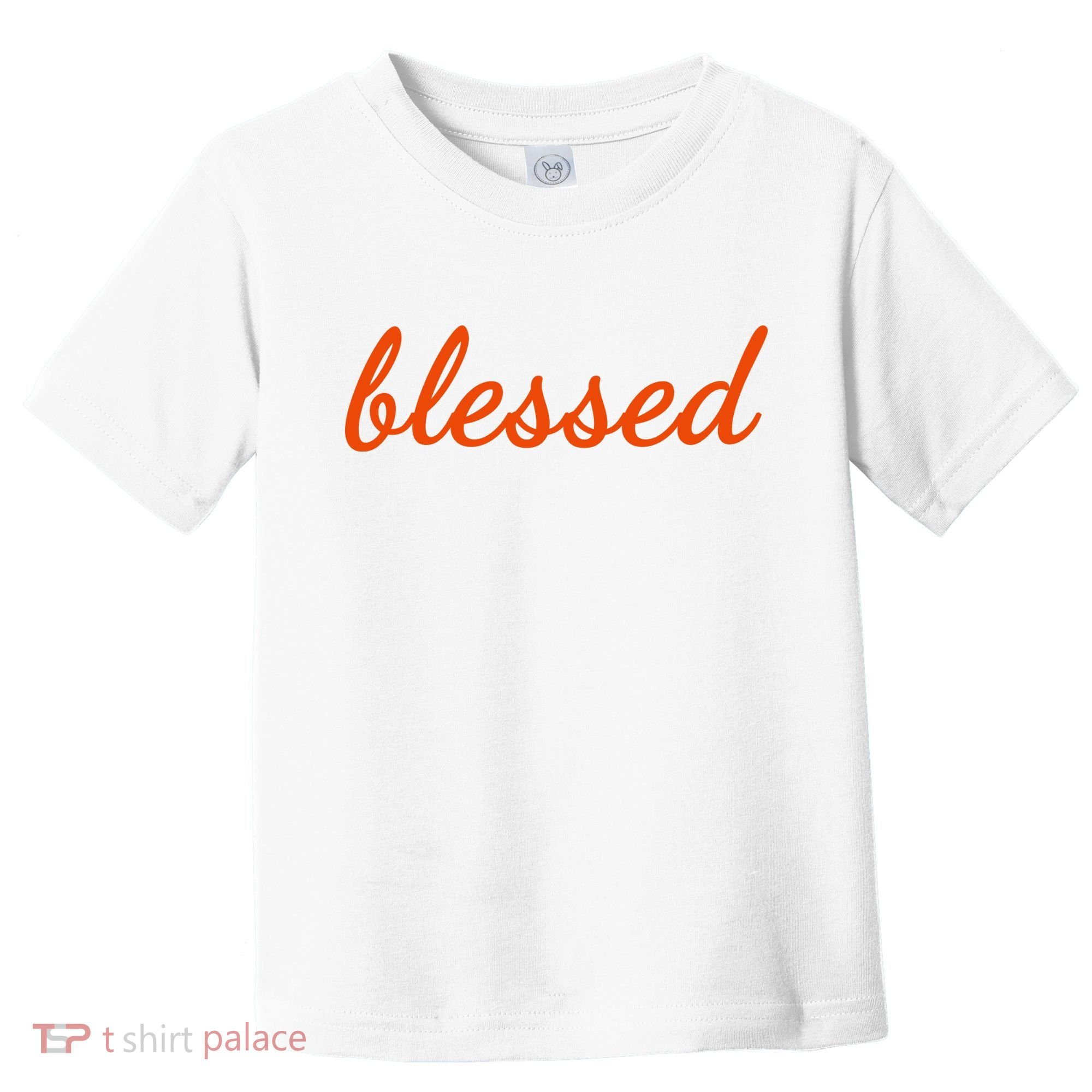 Blessed Orange Christian Toddler T-Shirt