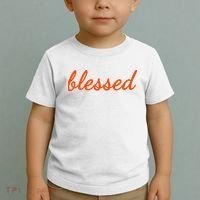 Blessed Orange Christian Toddler T-Shirt thumb 2