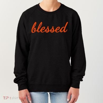 Blessed Orange Christian Women's Sweatshirt