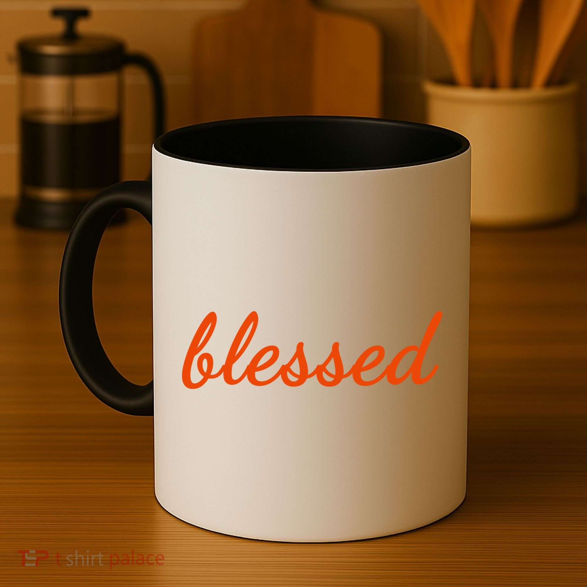 Blessed Orange Christian Coffee Mug
