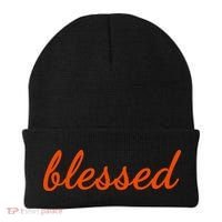 Blessed Orange Christian Beanie thumb 0