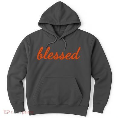 Blessed Orange Christian Hoodie