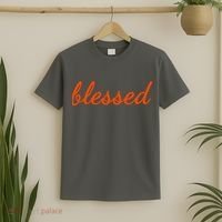 Blessed Orange Christian T-Shirt thumb 2