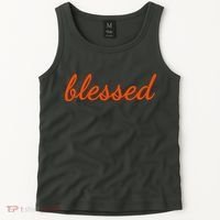 Blessed Orange Christian Tank Top thumb 2