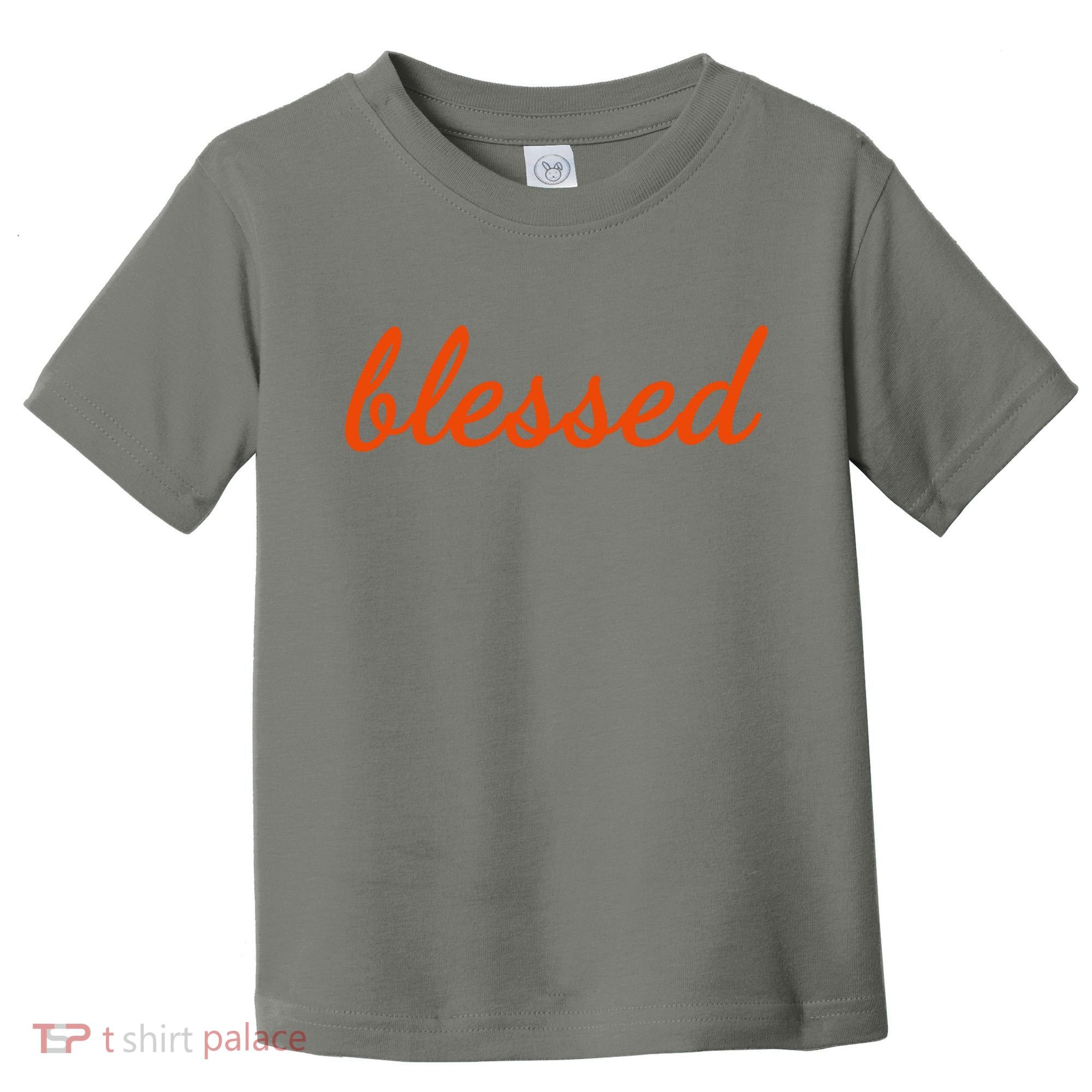 Blessed Orange Christian Toddler T-Shirt