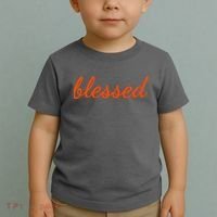 Blessed Orange Christian Toddler T-Shirt thumb 2