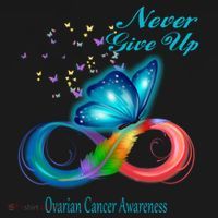 Butterfly Ovarian Cancer Awareness Gift USA-Made Doggie Bandana thumb 2