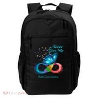Butterfly Ovarian Cancer Awareness Gift Backpack thumb 0