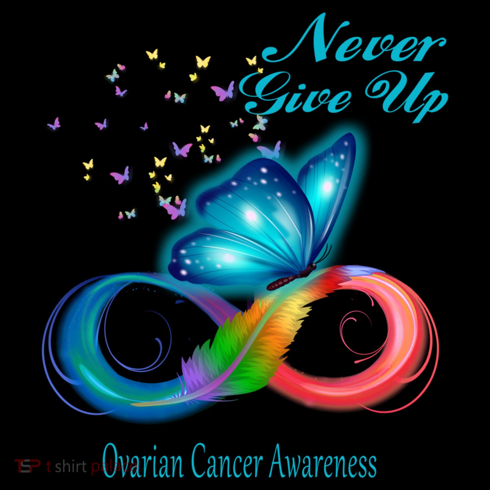 Butterfly Ovarian Cancer Awareness Gift Coffee Mug