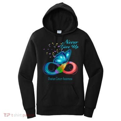Butterfly Ovarian Cancer Awareness Gift Women's Hoodie