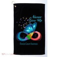Butterfly Ovarian Cancer Awareness Gift Golf Towel thumb 0