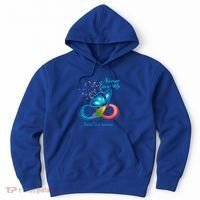 Butterfly Ovarian Cancer Awareness Gift Hoodie thumb 0