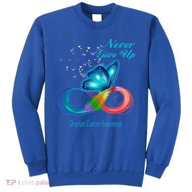 Butterfly Ovarian Cancer Awareness Gift Sweatshirt