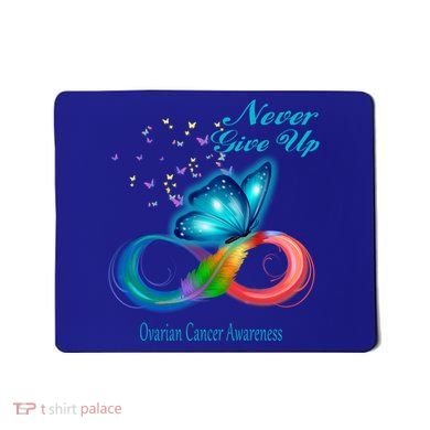 Butterfly Ovarian Cancer Awareness Gift Mousepad