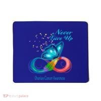 Butterfly Ovarian Cancer Awareness Gift Mousepad thumb 0