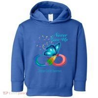 Butterfly Ovarian Cancer Awareness Gift Toddler Hoodie thumb 0