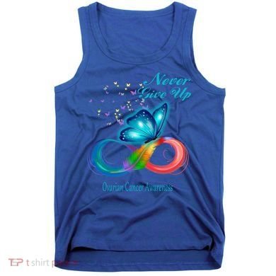 Butterfly Ovarian Cancer Awareness Gift Tank Top