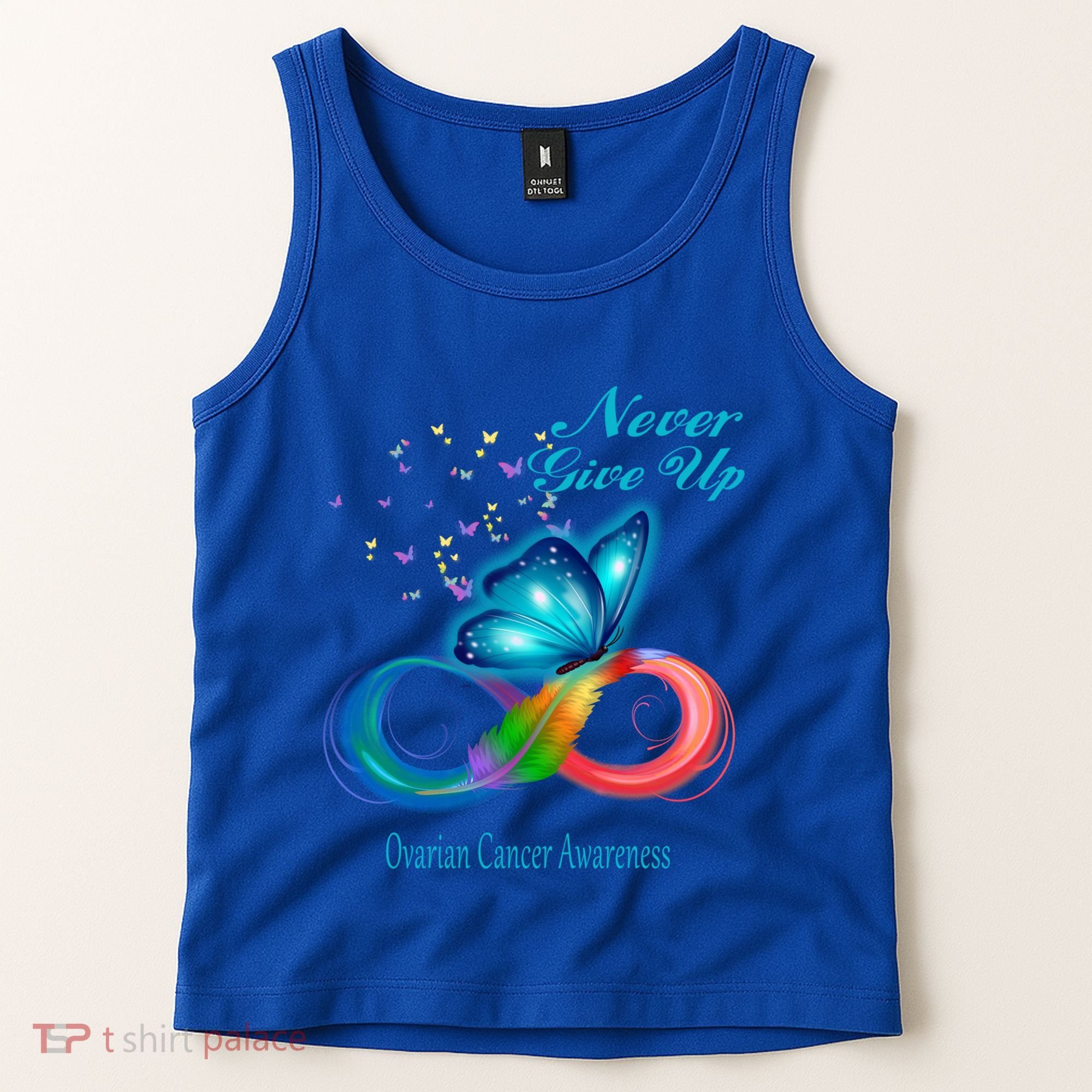 Butterfly Ovarian Cancer Awareness Gift Tank Top