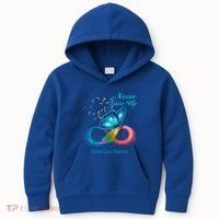 Butterfly Ovarian Cancer Awareness Gift Kids Hoodie thumb 0