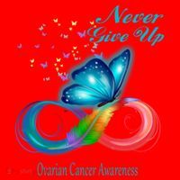 Butterfly Ovarian Cancer Awareness Gift Santa Hat thumb 1