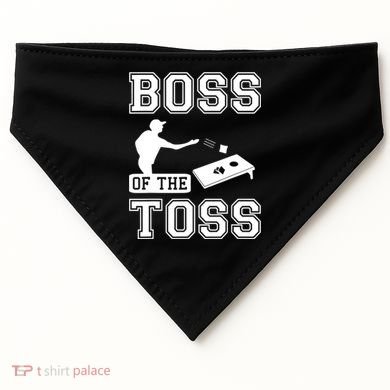 Boss Of Cornhole Game USA-Made Doggie Bandana