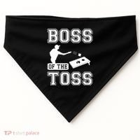 Boss Of Cornhole Game USA-Made Doggie Bandana thumb 0