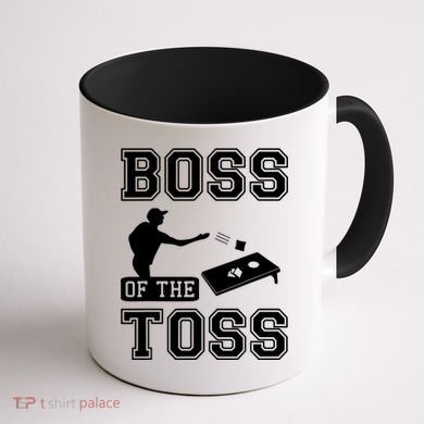 Boss Of Cornhole Game Coffee Mug back