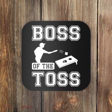 Boss Of Cornhole Game Coaster