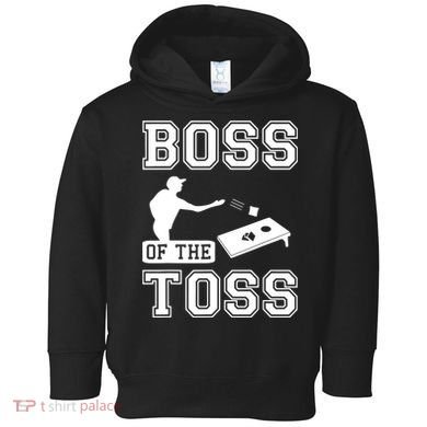 Boss Of Cornhole Game Toddler Hoodie