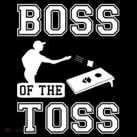 Boss Of Cornhole Game Toddler Hoodie thumb 2