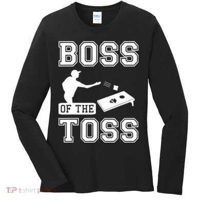 Boss Of Cornhole Game Women's Long Sleeve Shirt