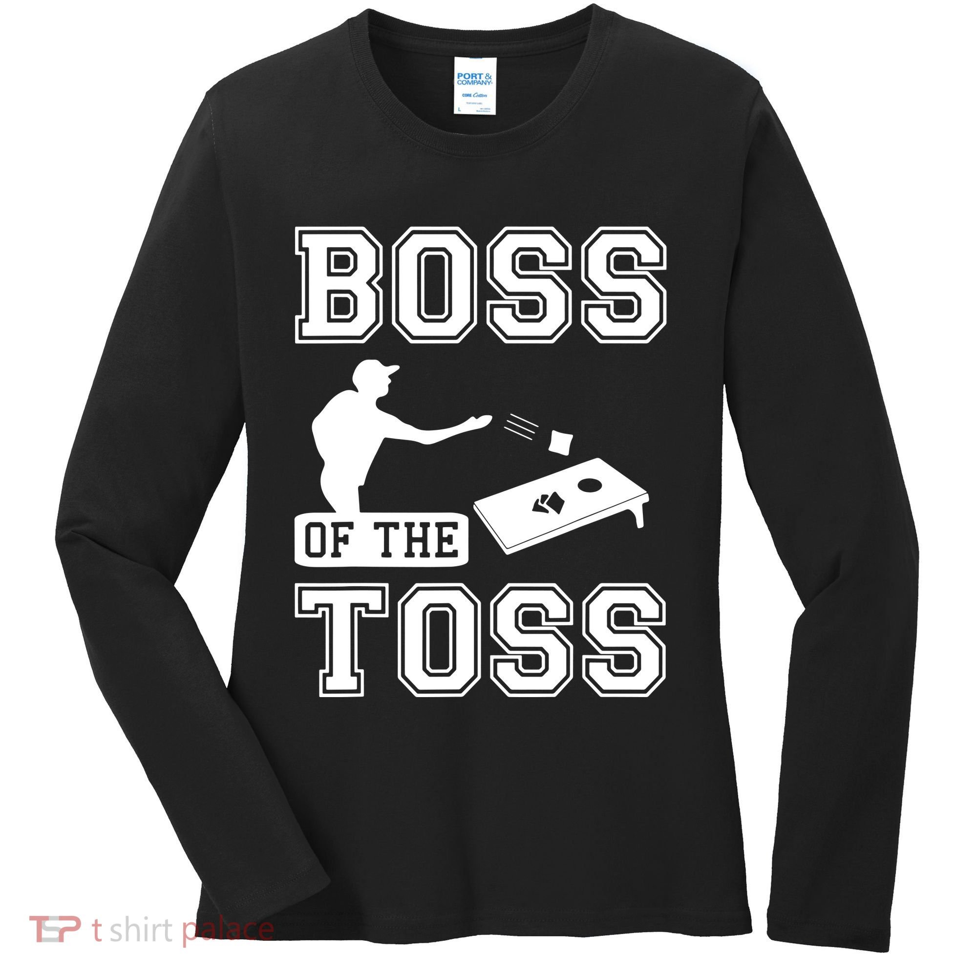 Boss Of Cornhole Game Women's Long Sleeve Shirt