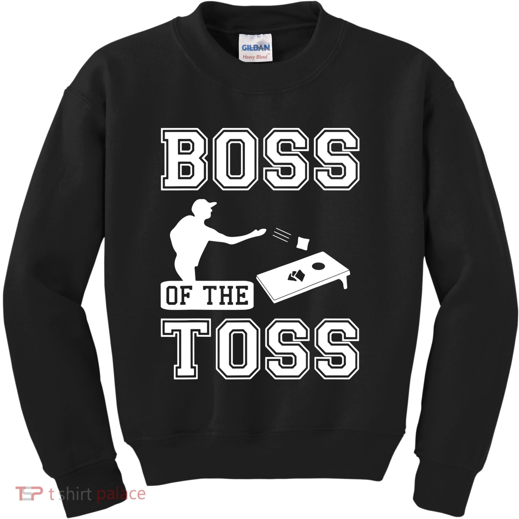 Boss Of Cornhole Game Kids Sweatshirt
