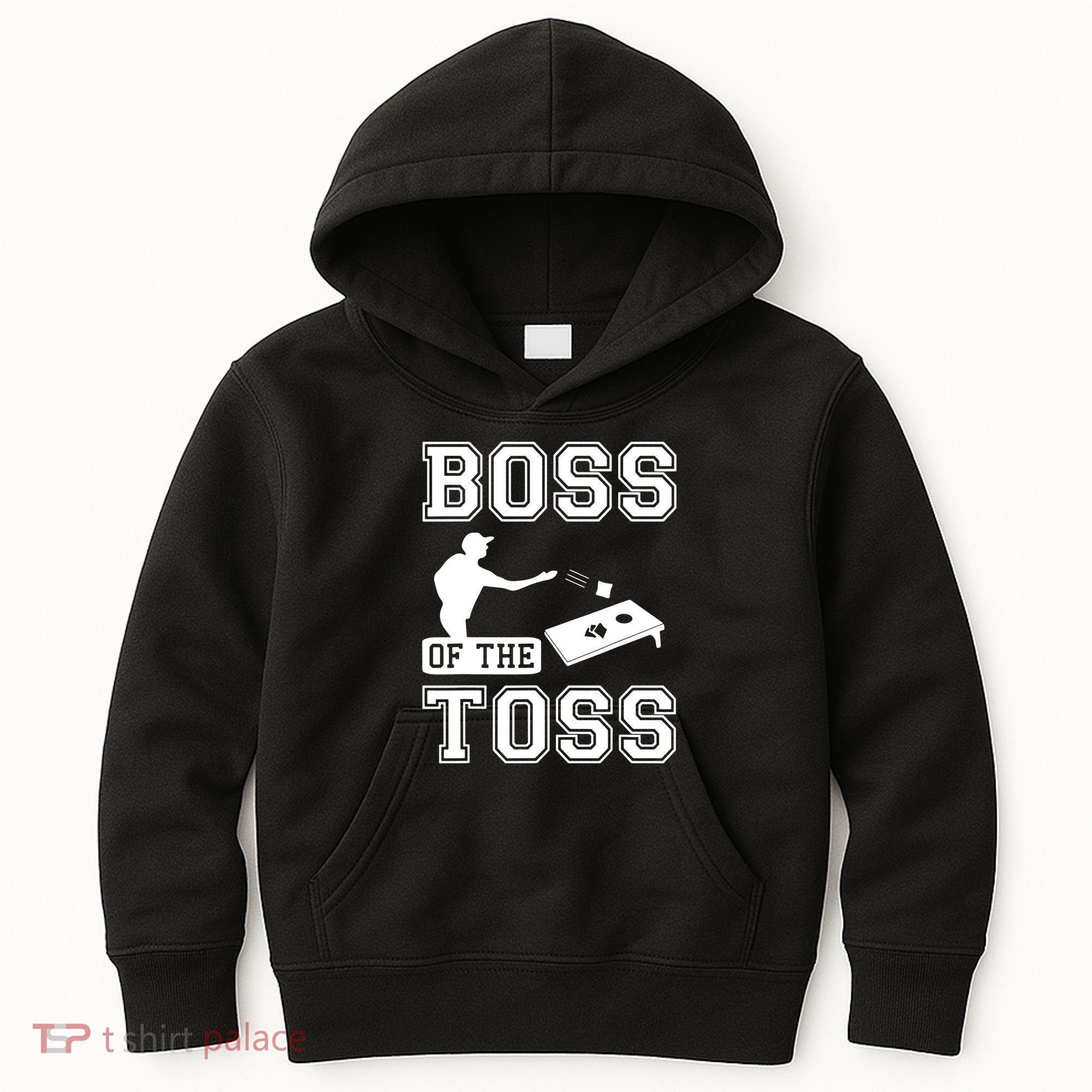 Boss Of Cornhole Game Kids Hoodie