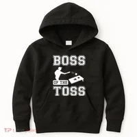 Boss Of Cornhole Game Kids Hoodie thumb 0