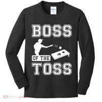 Boss Of Cornhole Game Kids Long Sleeve Shirt thumb 0