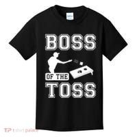 Boss Of Cornhole Game Kids T-Shirt thumb 0