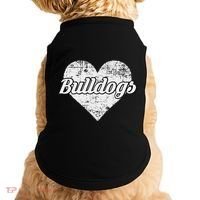 Bulldogs Over Distressed Heart Lawrence County Doggie Tank thumb 0