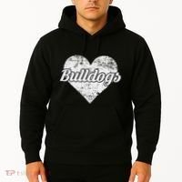 Bulldogs Over Distressed Heart Lawrence County Hoodie thumb 2