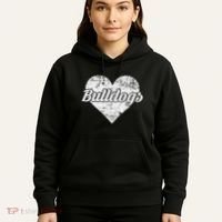 Bulldogs Over Distressed Heart Lawrence County Hoodie thumb 5