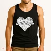 Bulldogs Over Distressed Heart Lawrence County Tank Top thumb 3