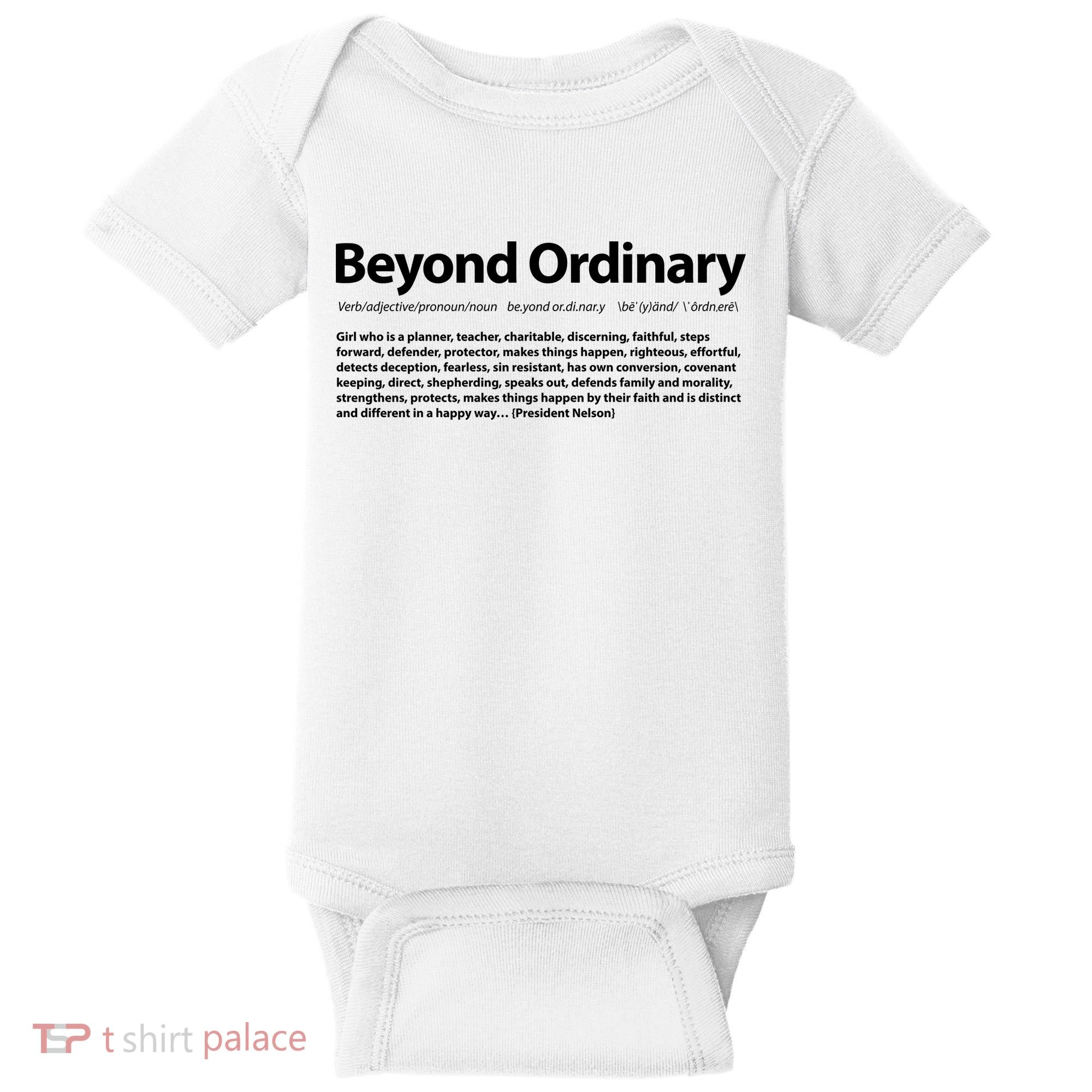 Beyond Ordinary Definition Baby Bodysuit