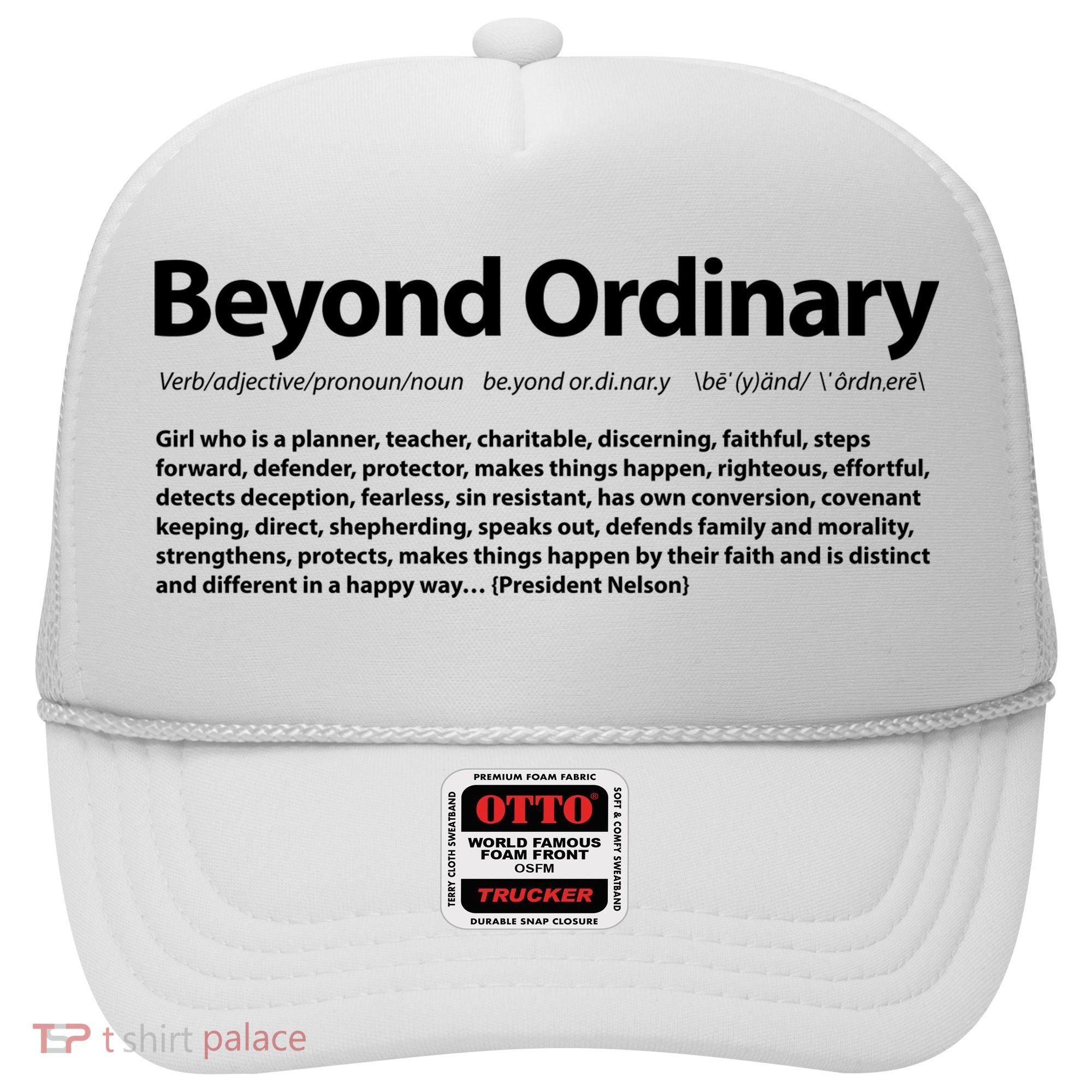 Beyond Ordinary Definition Hat
