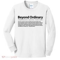 Beyond Ordinary Definition Kids Long Sleeve Shirt thumb 0
