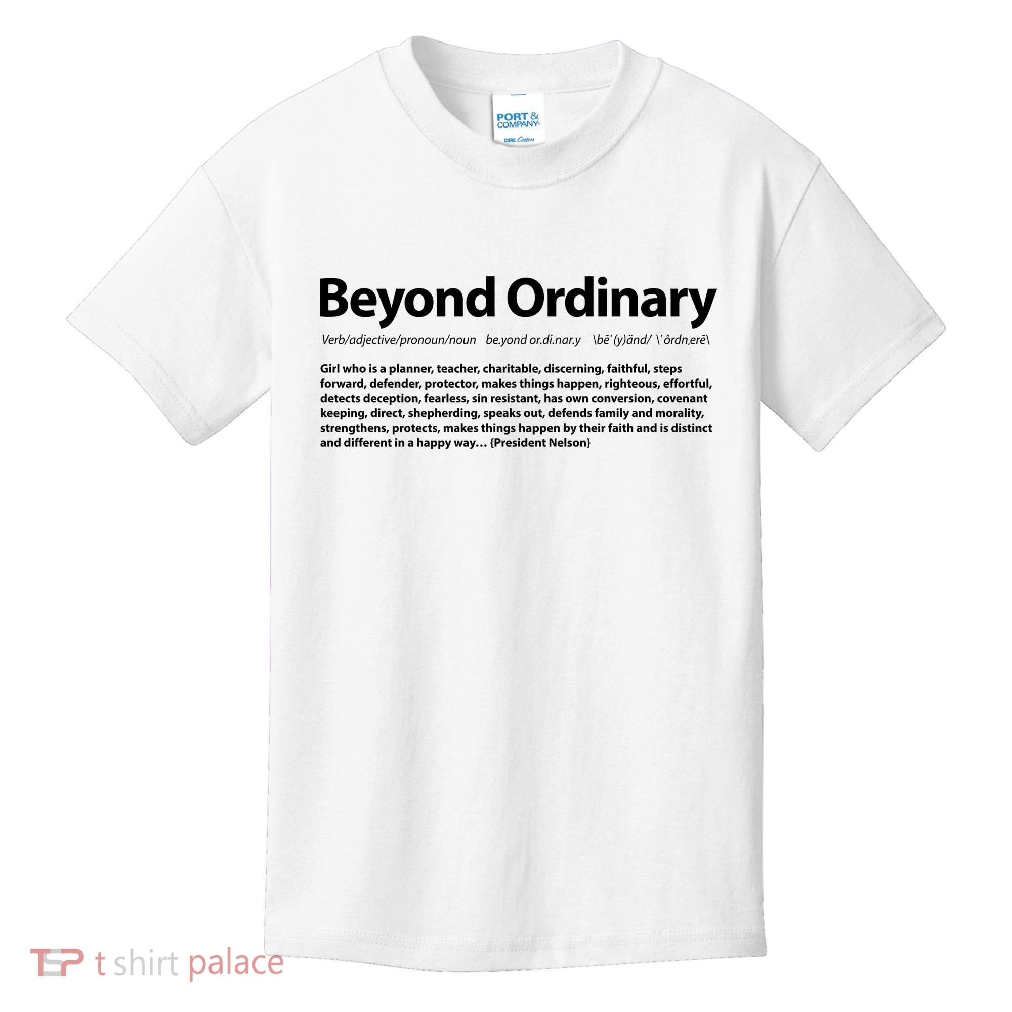 Beyond Ordinary Definition Kids T-Shirt