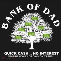 Bank Of Dad Quick Cash No Interest Funny Gift Coaster thumb 2